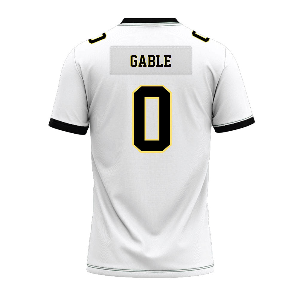 PLU - NCAA Football : Zachary Gable - White Premium Football Jersey