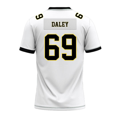 PLU - NCAA Football : Aron Daley - White Premium Football Jersey