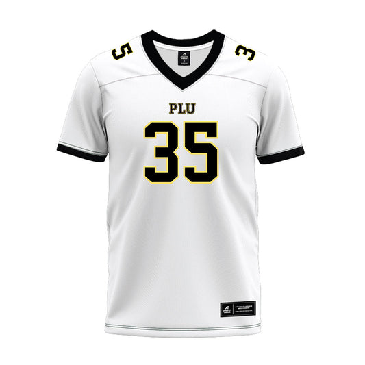PLU - NCAA Football : Joe Carini - White Premium Football Jersey-0