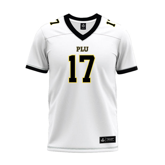 PLU - NCAA Football : Cole Sargent - White Premium Football Jersey