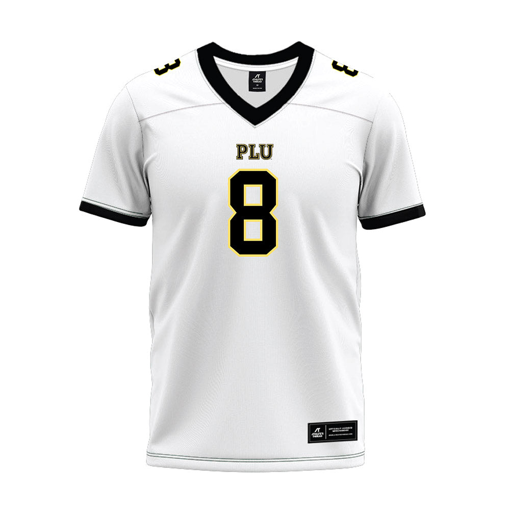 PLU - NCAA Football : Colby Rhinelander - White Premium Football Jersey
