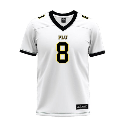 PLU - NCAA Football : Colby Rhinelander - White Premium Football Jersey