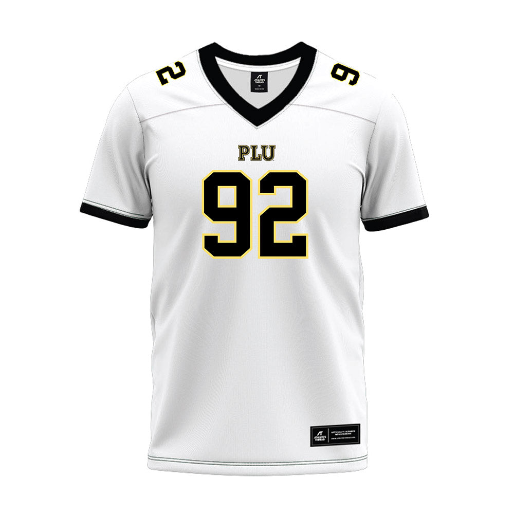 PLU - NCAA Football : Kyson Young - White Premium Football Jersey-0