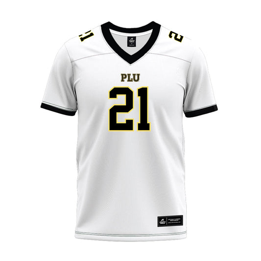 PLU - NCAA Football : Logan Villarreal - White Premium Football Jersey-0