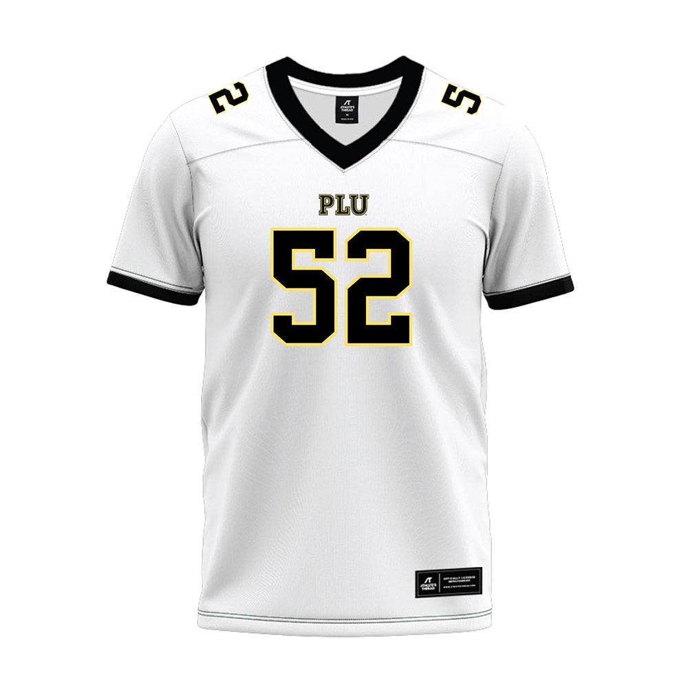 PLU - NCAA Football : Drew Franklin - White Premium Football Jersey-0