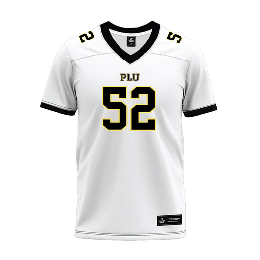 PLU - NCAA Football : Drew Franklin - White Premium Football Jersey-0