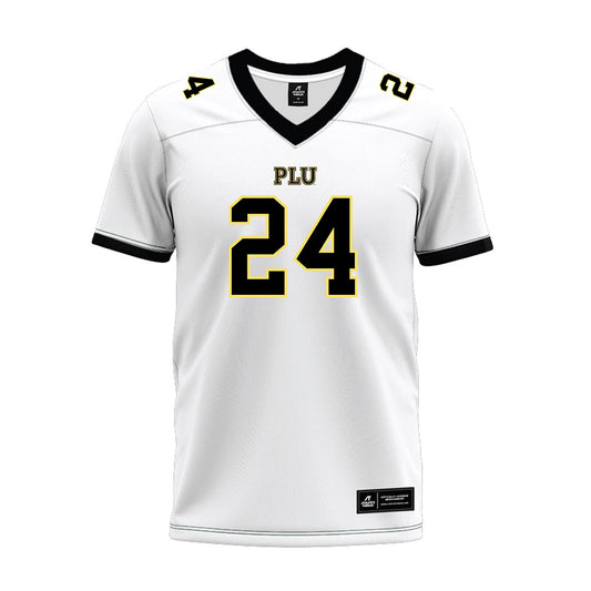 PLU - NCAA Football : Davyn Waters - White Premium Football Jersey