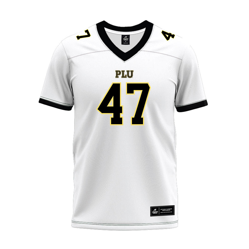 PLU - NCAA Football : Ayden Metz - White Premium Football Jersey-0