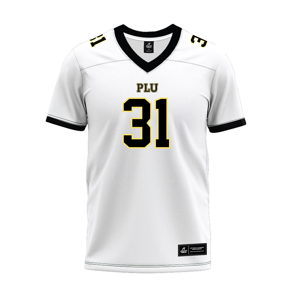 PLU - NCAA Football : Kalani Bentosino-Eugenio - White Premium Football Jersey-0