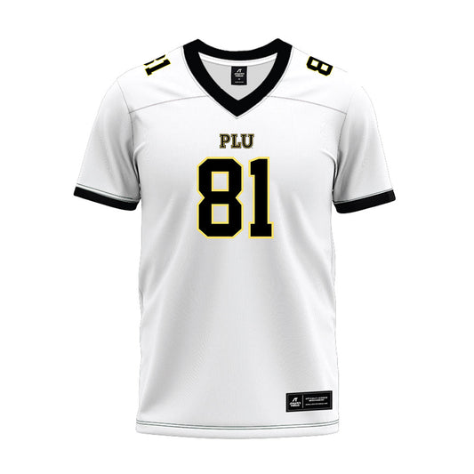 PLU - NCAA Football : Landon Jeremiah Flores - White Premium Football Jersey