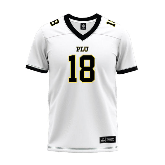 PLU - NCAA Football : Kolten Waikiki-Caldeira - White Premium Football Jersey-0