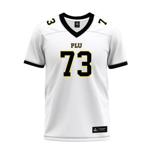 PLU - NCAA Football : Draven Taylor - White Premium Football Jersey