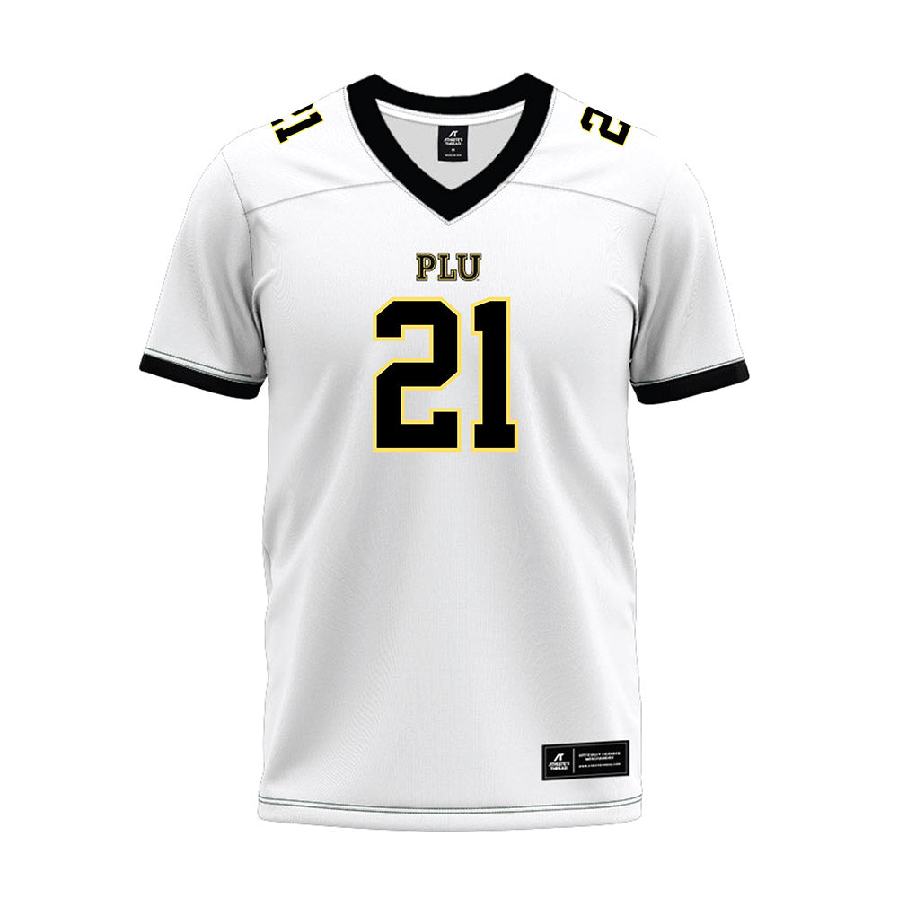 PLU - NCAA Football : Kekoa Meyers - White Premium Football Jersey-0