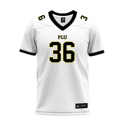 PLU - NCAA Football : Nathan Phongphouvanh - White Premium Football Jersey