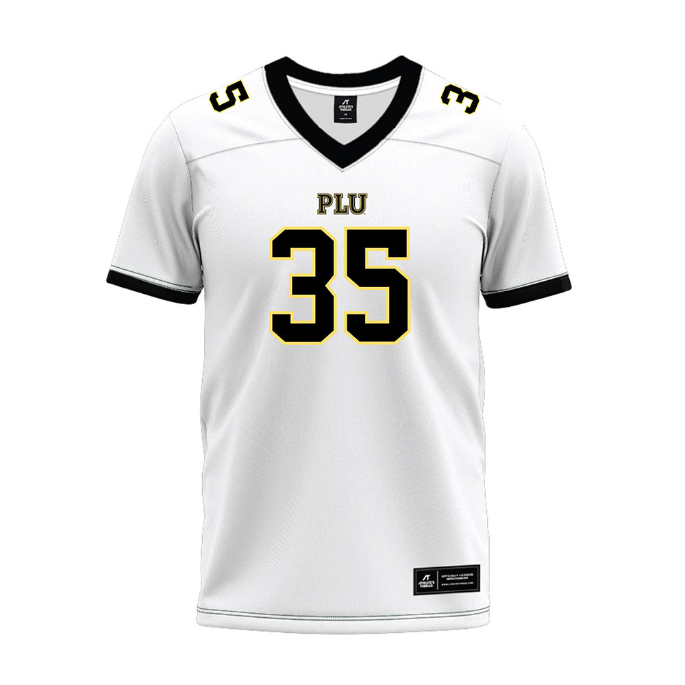 PLU - NCAA Football : Marcus-John Samia - White Premium Football Jersey-0