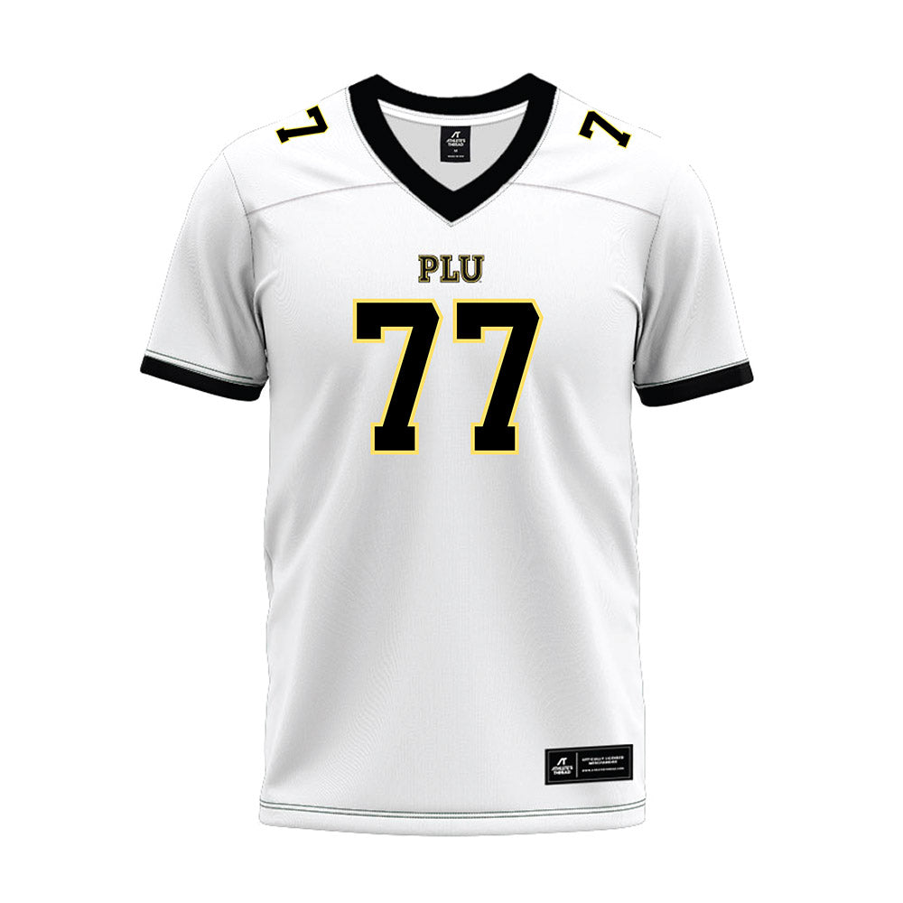 PLU - NCAA Football : Tyler Ragan - White Premium Football Jersey