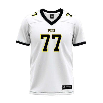 PLU - NCAA Football : Tyler Ragan - White Premium Football Jersey
