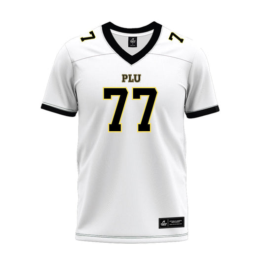 PLU - NCAA Football : Tyler Ragan - White Premium Football Jersey