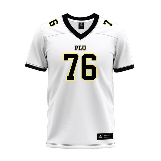 PLU - NCAA Football : Cooper Perez - White Premium Football Jersey