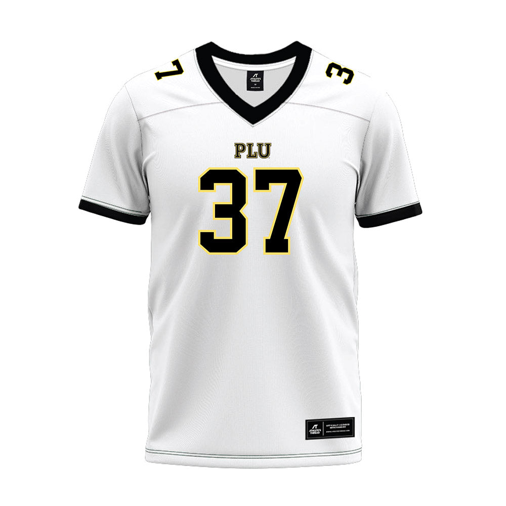 PLU - NCAA Football : Mason Taylor-Wells - White Premium Football Jersey