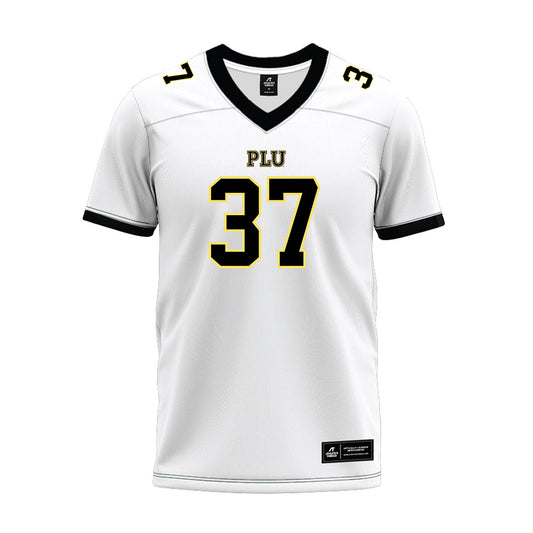 PLU - NCAA Football : Mason Taylor-Wells - White Premium Football Jersey