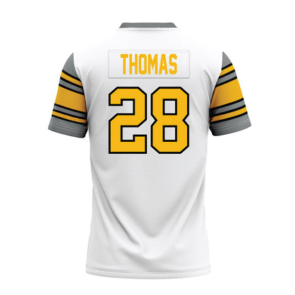 Idaho - NCAA Football : Nathaniel Thomas - White Premium Football Jersey-1