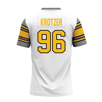 - NCAA Football : Zach Krotzer - White Premium Football Jersey-1