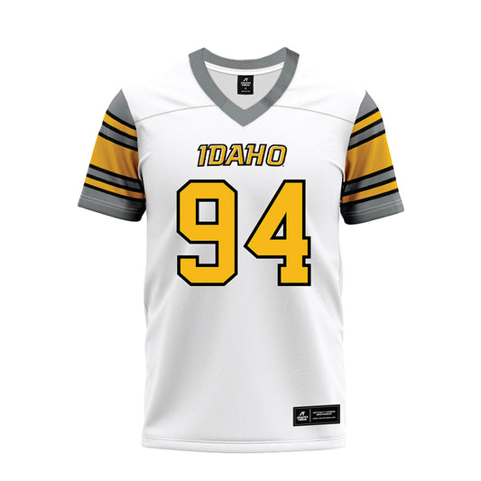 Idaho - NCAA Football : Payton Gunter - White Premium Football Jersey-0