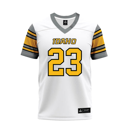 Idaho - NCAA Football : Wiley Donnerberg - White Premium Football Jersey