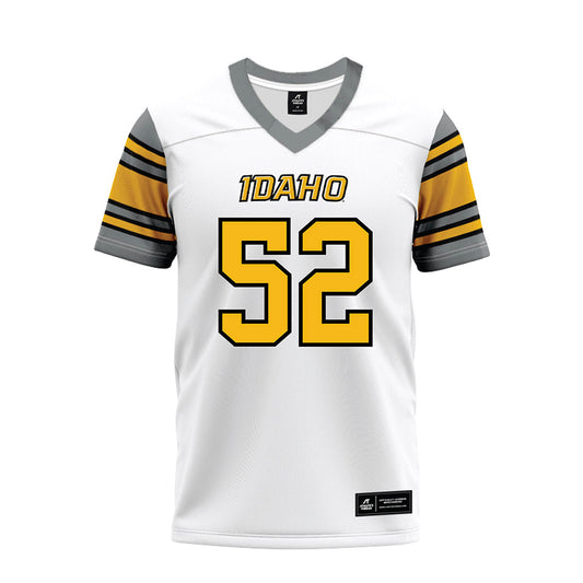 Idaho - NCAA Football : Kiegan Henson - White Premium Football Jersey