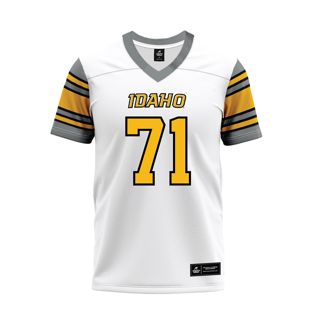 Idaho - NCAA Football : Howard Stedford - White Premium Football Jersey-0