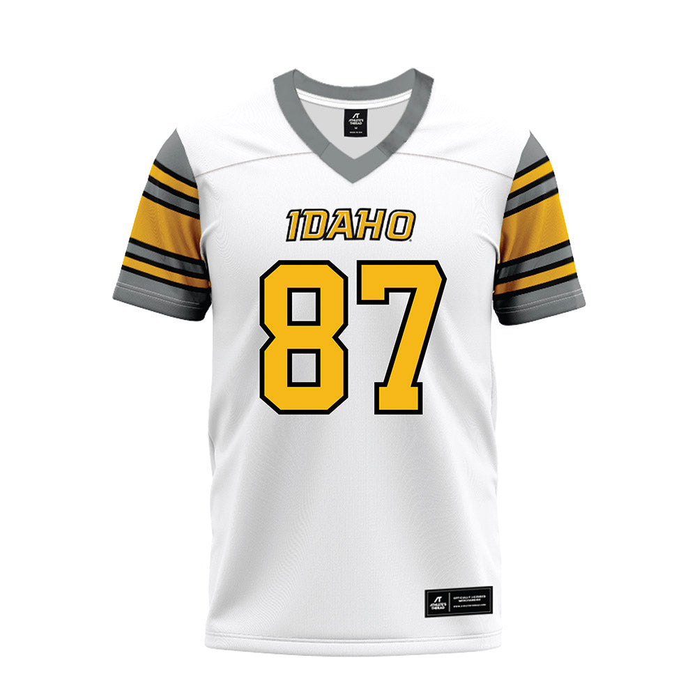 Idaho - NCAA Football : Gabe Hoffmann - White Premium Football Jersey-0