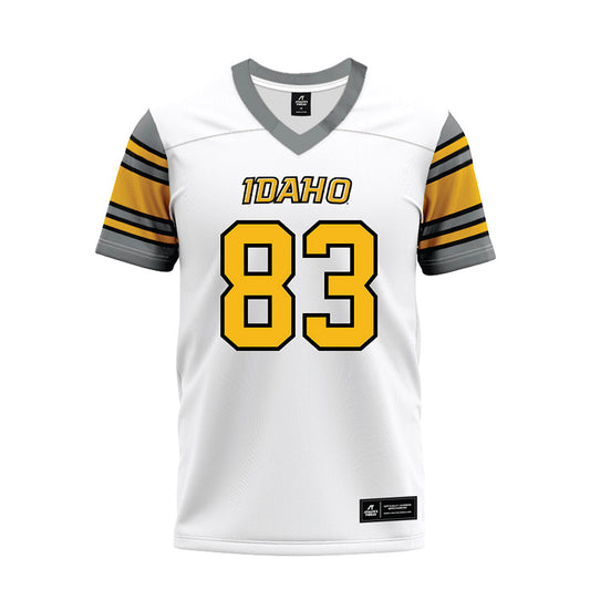 Idaho - NCAA Football : Sawyer Hewett - White Premium Football Jersey-0