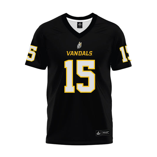 Idaho - NCAA Football : Daveon Superales - Black Premium Football Jersey-0