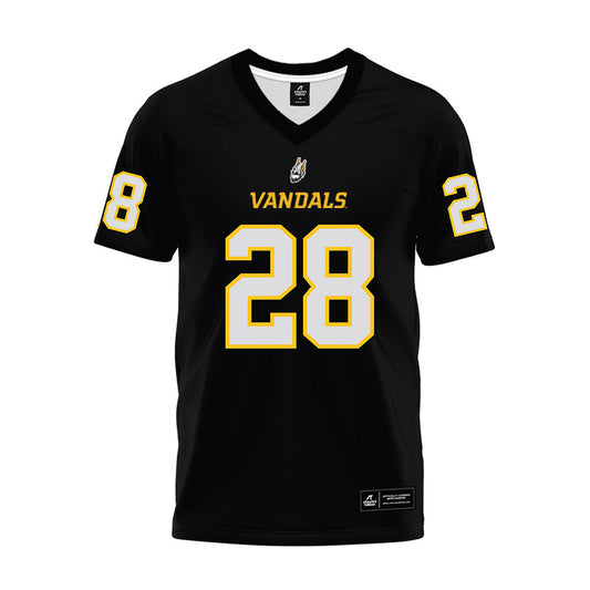 Idaho - NCAA Football : Nathaniel Thomas - Black Premium Football Jersey-0