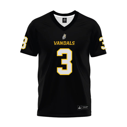 Idaho - NCAA Football : Joshua Wood - Black Premium Football Jersey-0