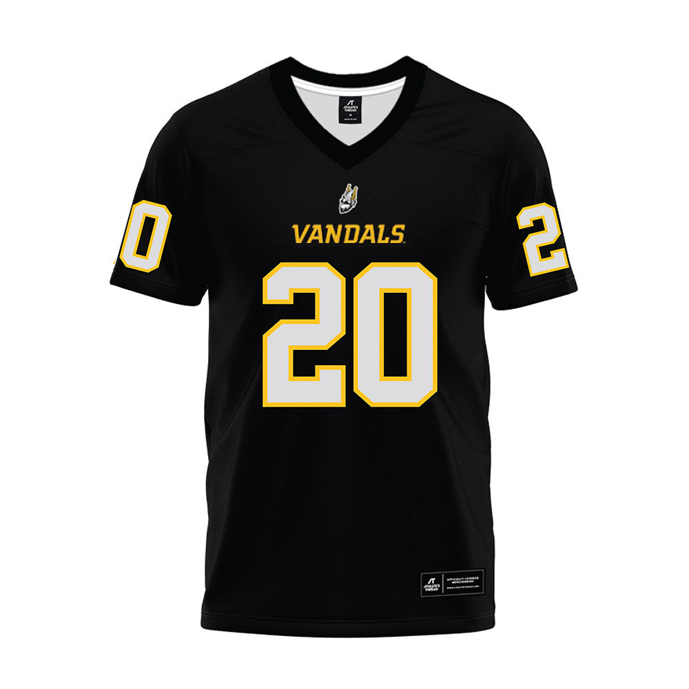 Idaho - NCAA Football : Elisha Cummings - Black Premium Football Jersey-0