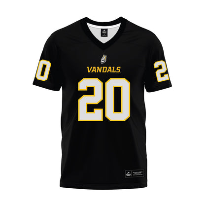 Idaho - NCAA Football : Elisha Cummings - Black Premium Football Jersey-0