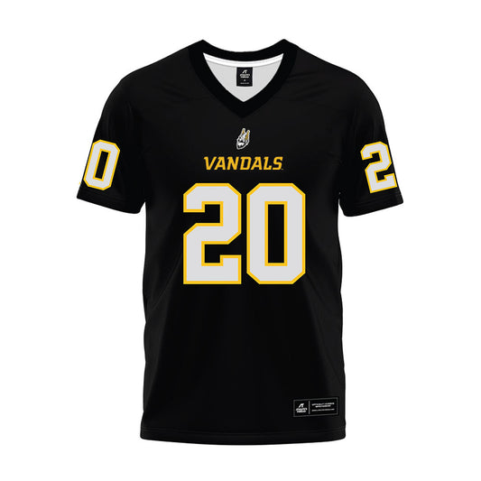 Idaho - NCAA Football : Elisha Cummings - Black Premium Football Jersey-0