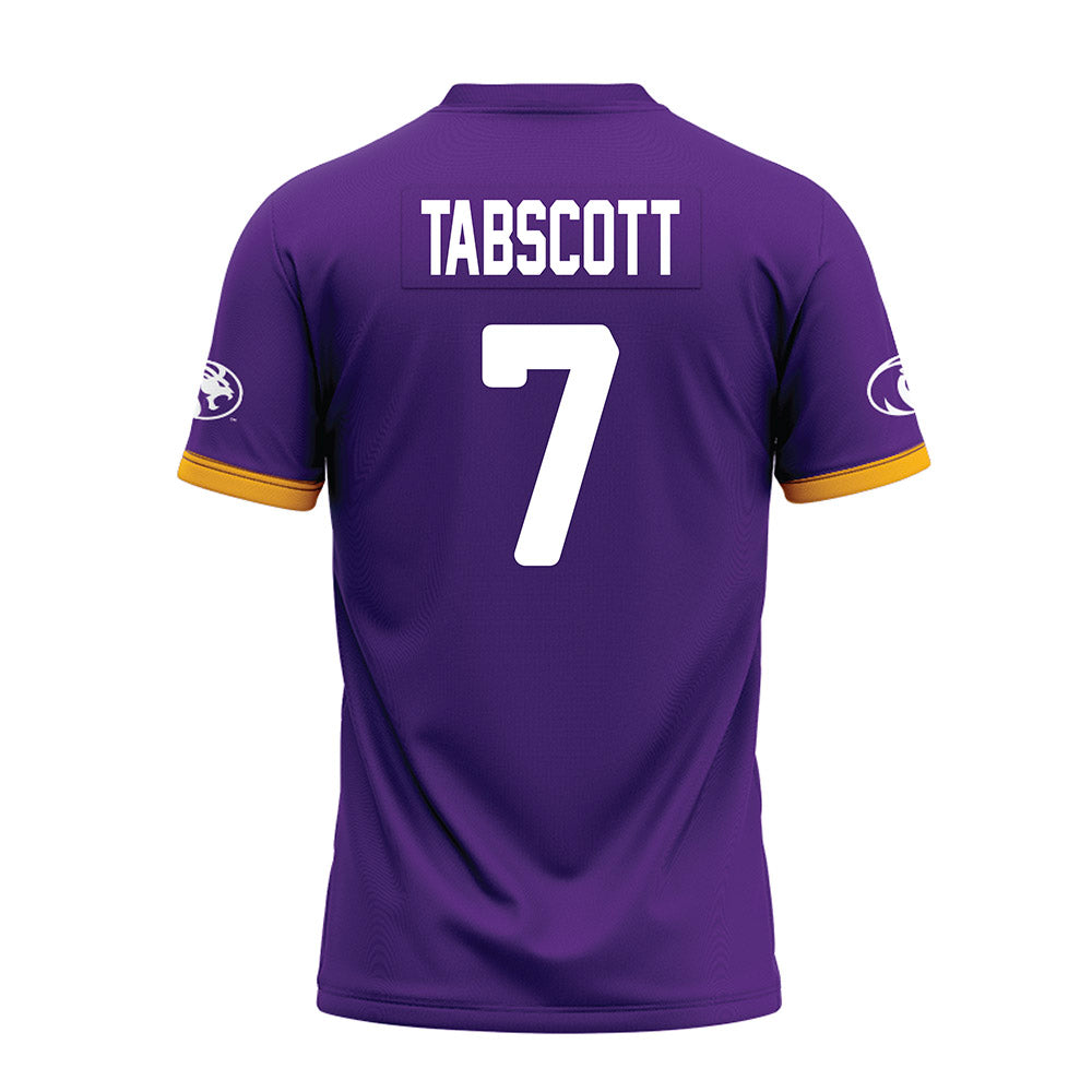 North Alabama - NCAA Football : DC Tabscott - Purple Premium Football Jersey-1