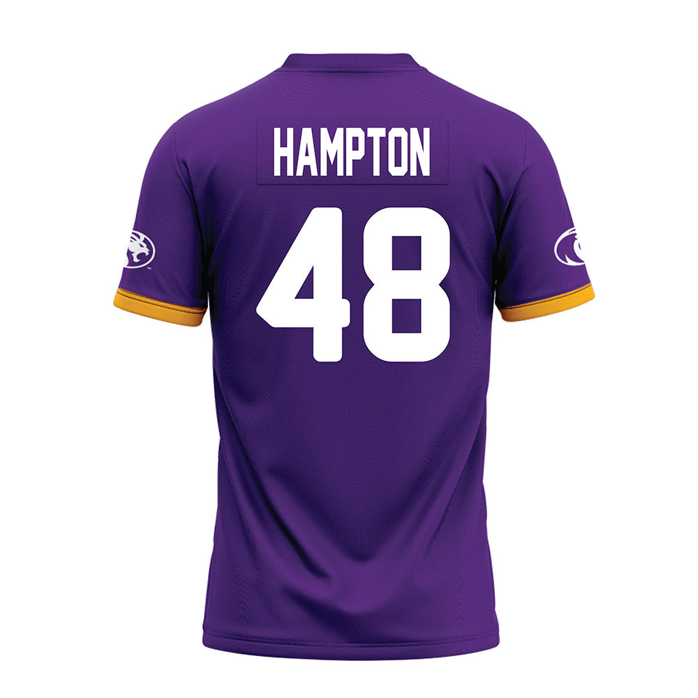 North Alabama - NCAA Football : Seth Hampton - Purple Premium Football Jersey