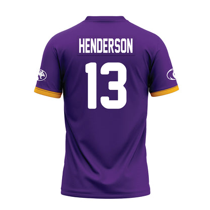 North Alabama - NCAA Football : Magnum Henderson - Purple Premium Football Jersey-1