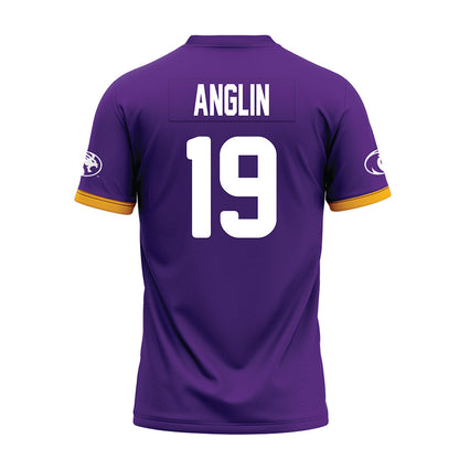 North Alabama - NCAA Football : Josh Anglin - Purple Premium Football Jersey