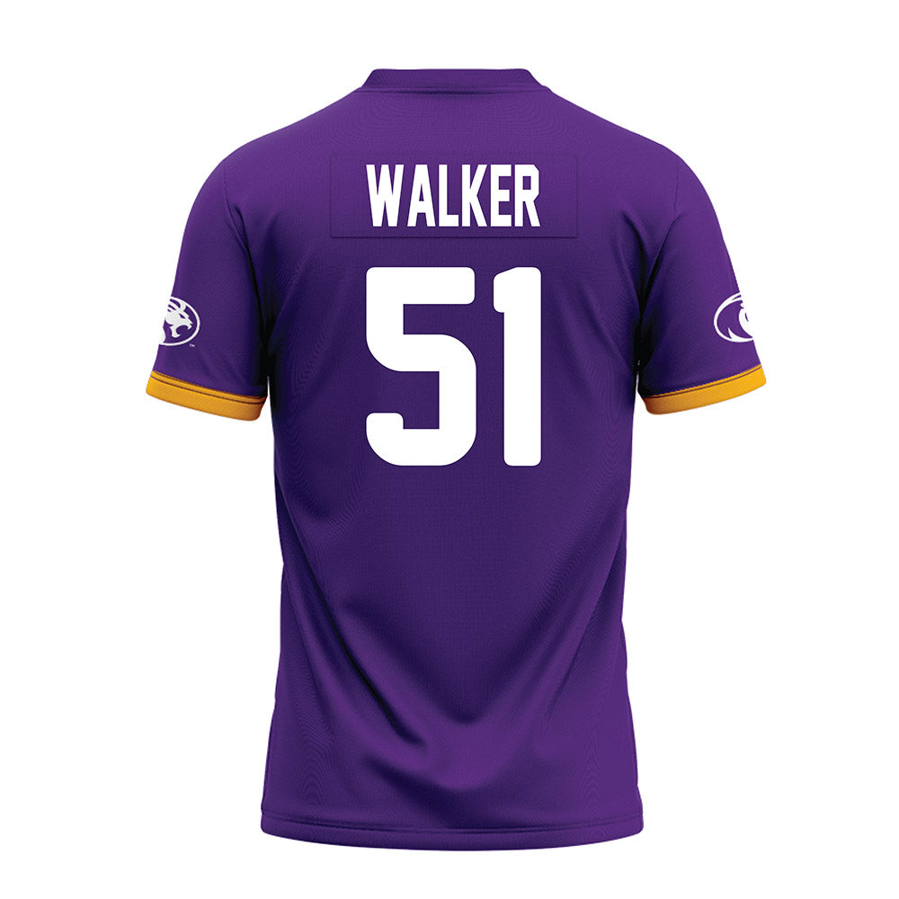 North Alabama - NCAA Football : Ryan Walker - Purple Premium Football Jersey