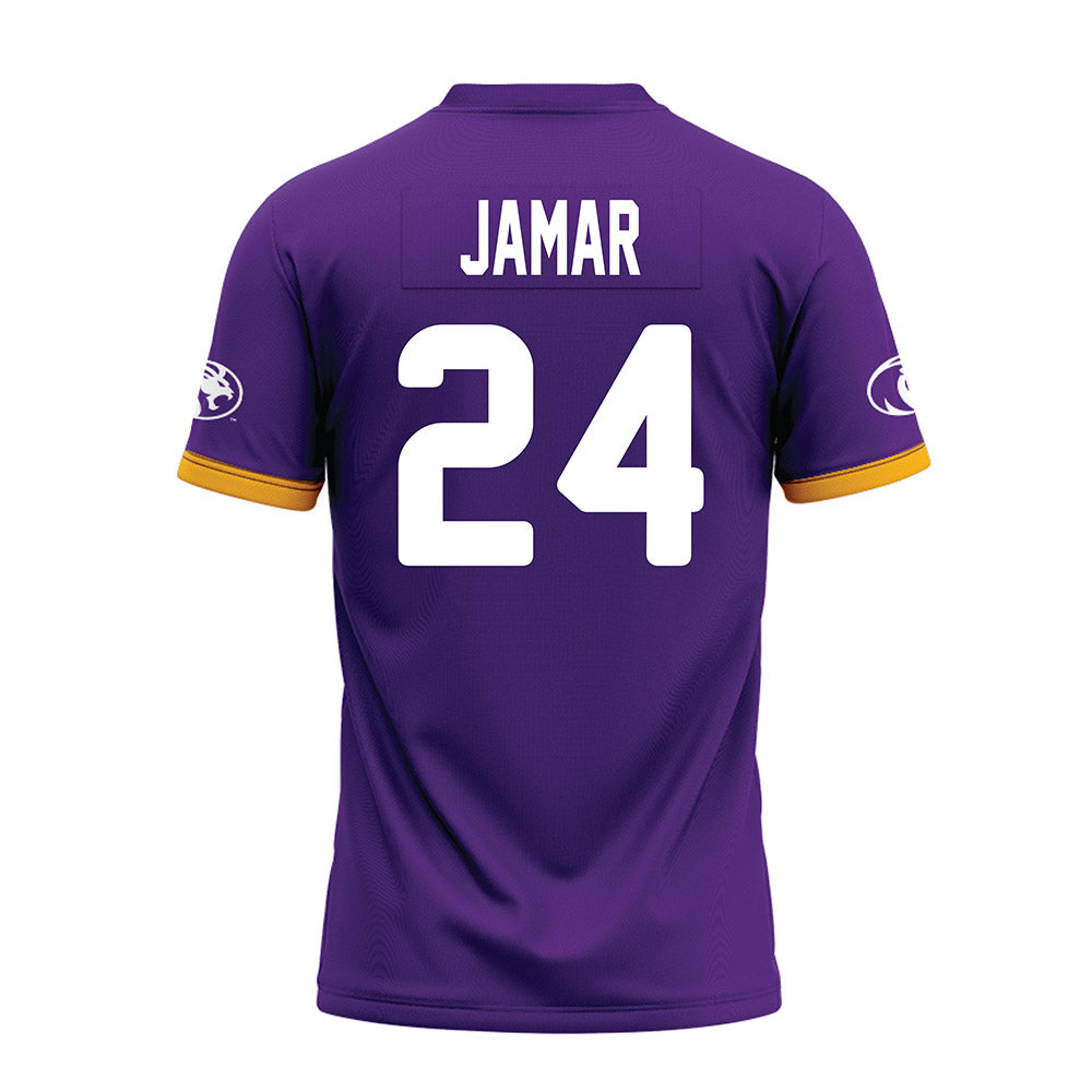 North Alabama - NCAA Football : Cameron Jamar - Purple Premium Football Jersey-1