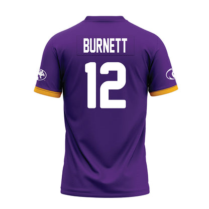 North Alabama - NCAA Football : Christopher Burnett - Purple Premium Football Jersey