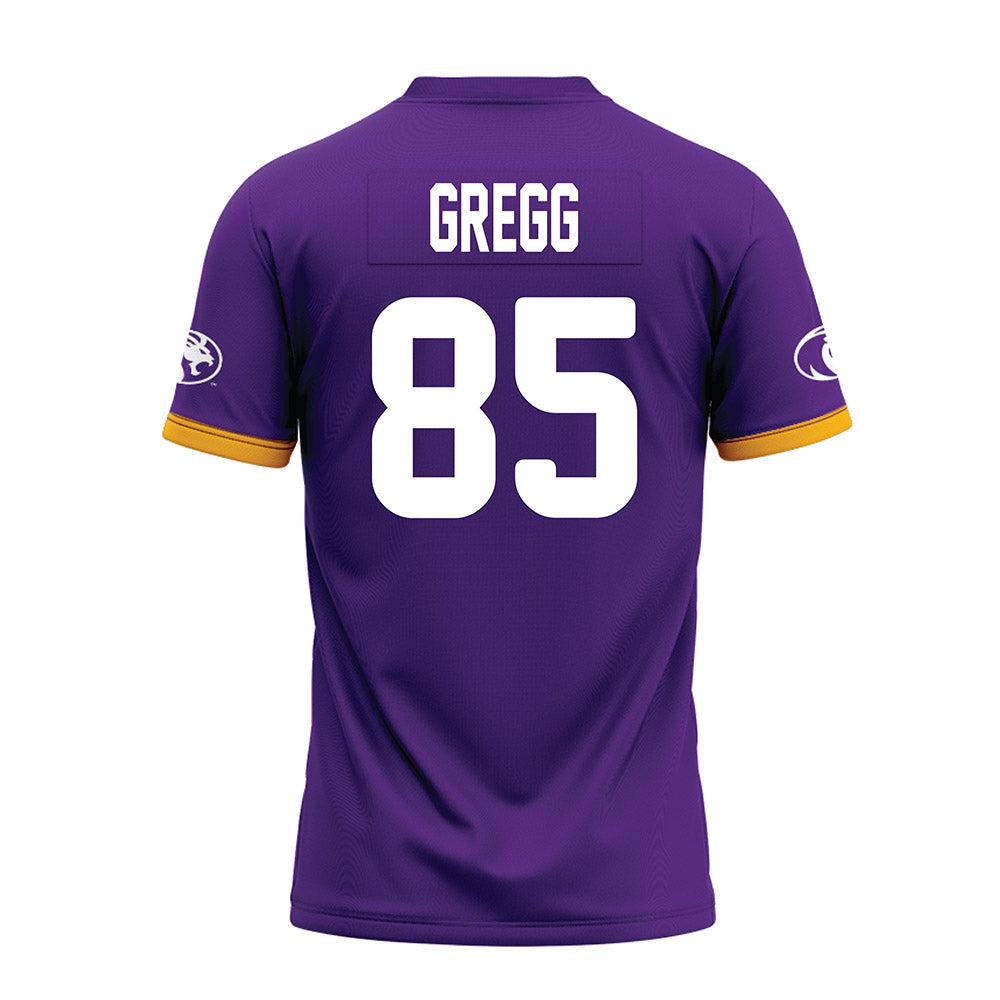 North Alabama - NCAA Football : Noah Gregg - Purple Premium Football Jersey-1