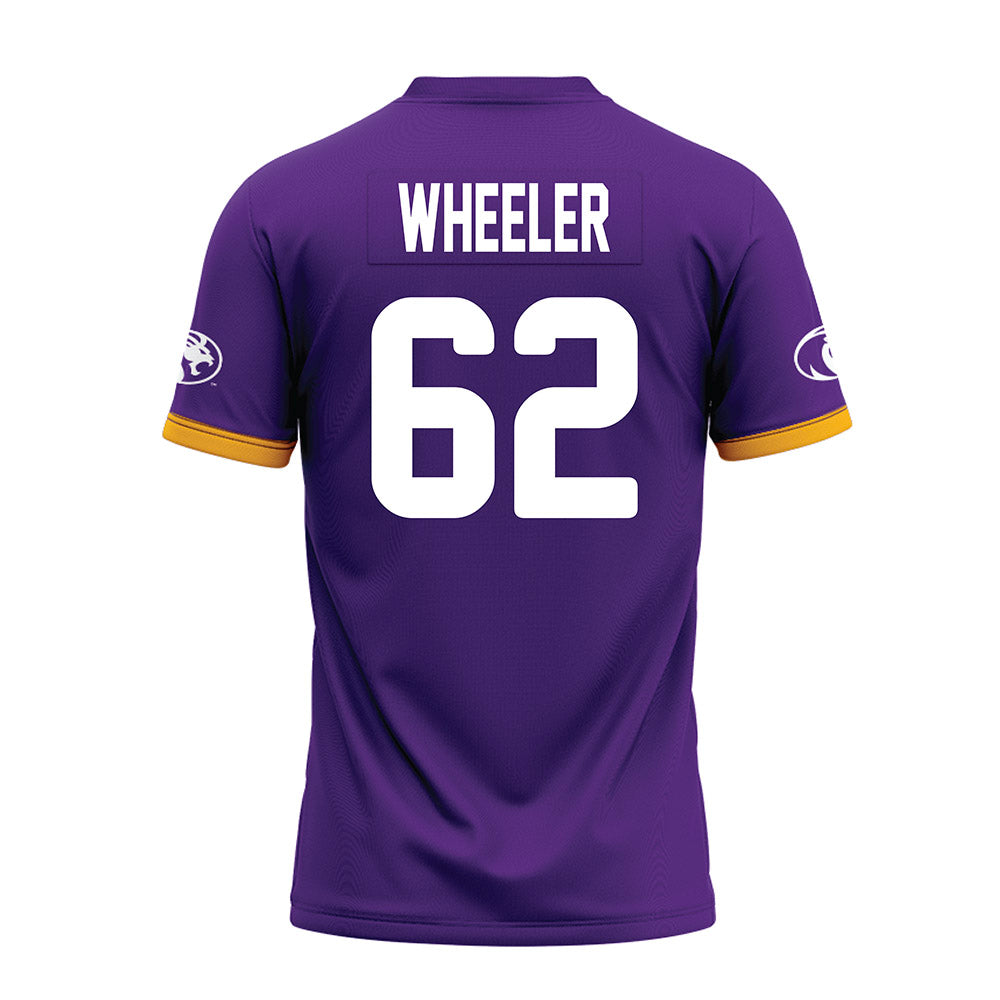 North Alabama - NCAA Football : Carson Wheeler - Purple Premium Football Jersey-1