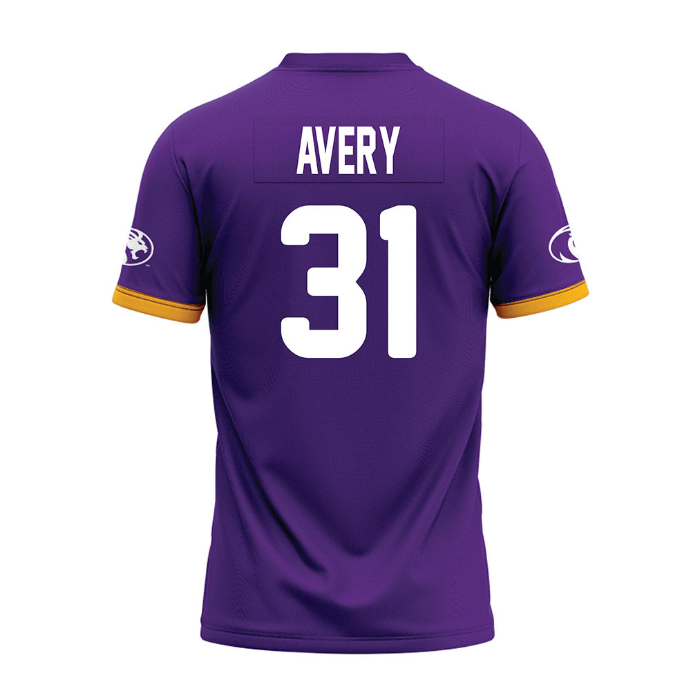 North Alabama - NCAA Football : Treyvon Avery - Purple Premium Football Jersey-1