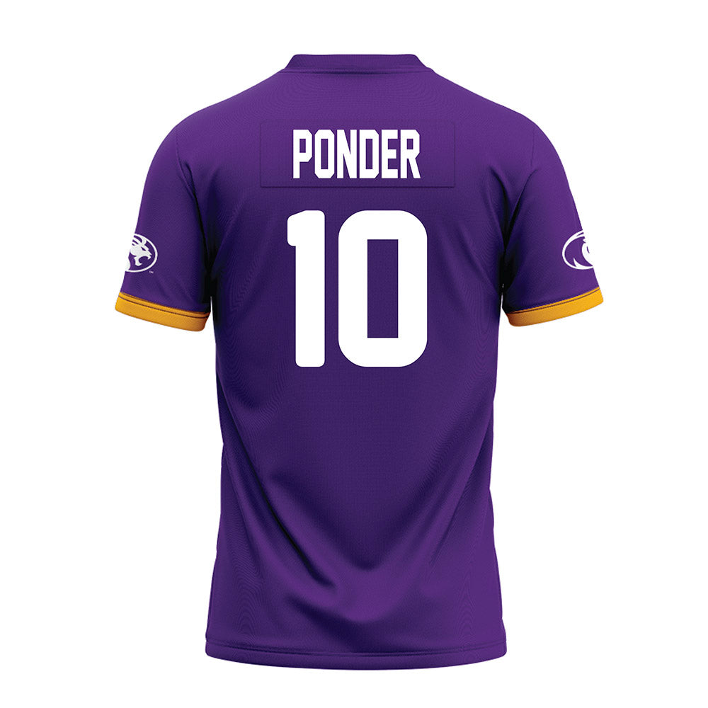 North Alabama - NCAA Football : Garrick Ponder - Purple Premium Football Jersey